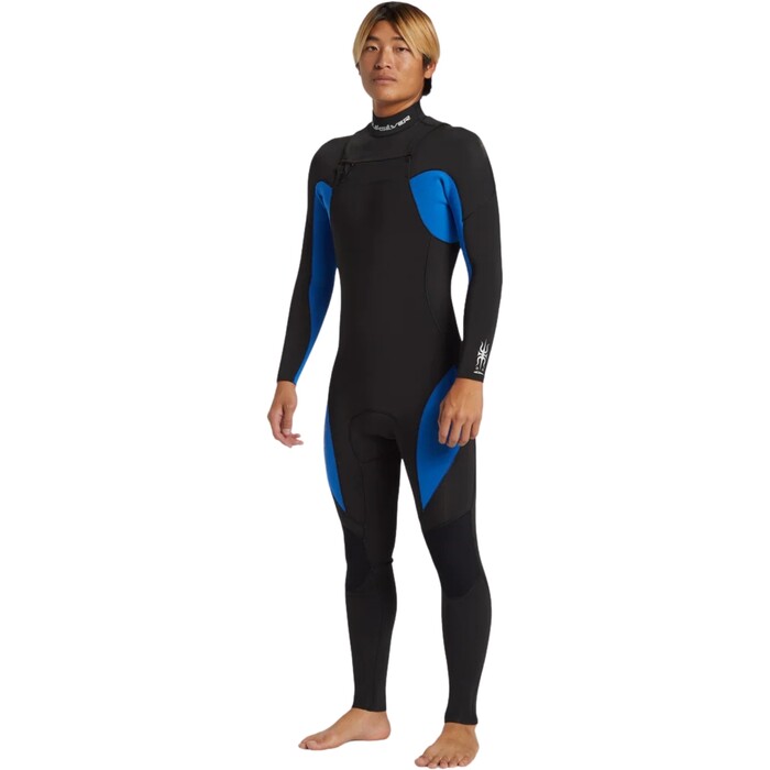 2024 Quiksilver Hombres Mercury 4/3mm Chest Zip Neopreno AQYW103116 - Olympian Blue